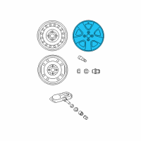 OEM 2007 Toyota Yaris Wheel, Alloy Diagram - 42611-52611