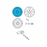 OEM 2012 Toyota Yaris Wheel, Steel Diagram - 42611-52493