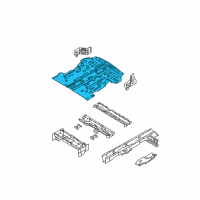 OEM 2005 Kia Sedona Panel-Rear Floor Diagram - 0K52Y53710A