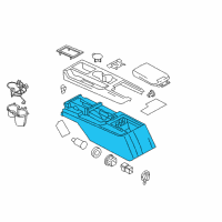 OEM 2007 Ford Mustang Console Assembly Diagram - 7R3Z-63045A36-AC