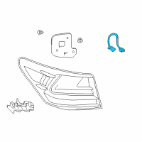 OEM 2013 Lexus LS460 Socket & Wire, Rear Combination Lamp Diagram - 81555-50250