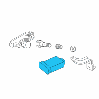 OEM 2015 Kia Forte5 Tire Pressure Monitoring Sensor Module Assembly Diagram - 95800A7020