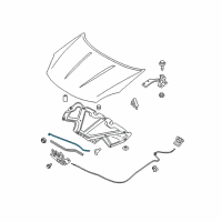 OEM 2015 Nissan Rogue Select Rod-Hood Support Diagram - 65771-JM00A