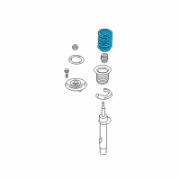 OEM 2013 BMW ActiveHybrid 3 Front Coil Spring Diagram - 31-33-6-851-922