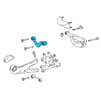 OEM 2020 Lexus RX350L Rear Upper Control Arm Assembly Diagram - 48770-48010