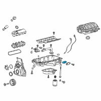 OEM 2020 Cadillac Escalade ESV Cover Seal Diagram - 12623359