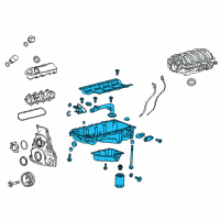 OEM 2017 Chevrolet Silverado 1500 Upper Oil Pan Diagram - 12684605