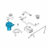 OEM 2009 BMW M6 Air Pump Diagram - 11-72-7-571-589