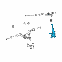 OEM Toyota Sequoia Knuckle Diagram - 43212-0C020