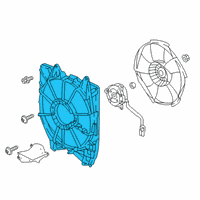 OEM 2019 Honda Accord Shroud, Air Conditioner Diagram - 38615-6A0-999