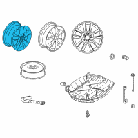 OEM Honda Crosstour Disk, Aluminum Wheel (17X6 1/2J) (Tpms) (Aap) Diagram - 42700-TY4-A91