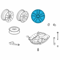 OEM 2011 Honda Accord Crosstour 18-Inch Chrome-Look Alloy Wheels-EX 2WD Diagram - 08W18-TP6-100