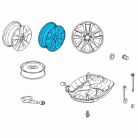 OEM 2010 Honda Accord Crosstour Disk, Aluminum Wheel (18X7J) (Tpms) (Aap St Mary'S) Diagram - 42700-TP6-A91