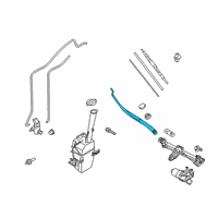 OEM Kia Windshield Wiper Arm Assembly Diagram - 98311S9500