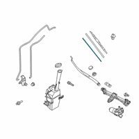 OEM 2020 Kia K900 Wiper Blade Rubber Assembly Diagram - 98351C5600