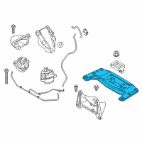 OEM 2012 BMW 535i Gearbox Support Diagram - 22-32-6-777-613