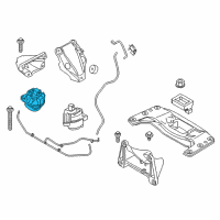 OEM 2015 BMW 535d Engine Mount Diagram - 22-11-6-777-371