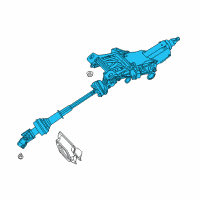 OEM 2018 Ford Flex Column Assembly Diagram - DA8Z-3C529-F