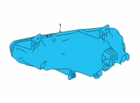 OEM 2020 Nissan Titan Lamp Fog RH Diagram - 26150-9B90E