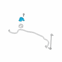 OEM 2004 Chevrolet Malibu Stabilizer Bar Clamp Diagram - 15800015