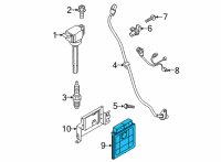 OEM Kia Sorento Electronic Control U Diagram - 391212SMN1