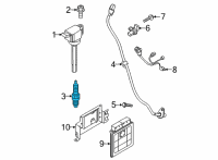 OEM Kia Sorento Spark Plug Assembly Diagram - 1887509085