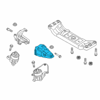 OEM Hyundai Genesis Engine Support Bracket Assembly, Left Diagram - 21826-B1300