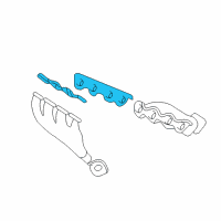 OEM Cadillac Seville Manifold Gasket Diagram - 12573925