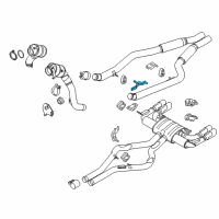 OEM 2018 BMW X5 Bracket, Front Silencer Diagram - 18-20-7-599-339