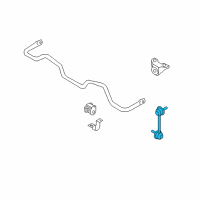 OEM 2005 Infiniti FX35 Rod-Connecting, Rear Stabilizer Diagram - 54618-WL01A