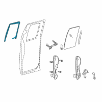 OEM Ford F-150 Run Channel Diagram - 9L3Z-1825767-A