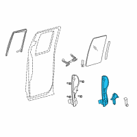 OEM Ford F-150 Heritage Window Regulator Diagram - AL3Z-1827001-A