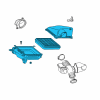 Genuine Toyota Land Cruiser Air Cleaner Assembly diagram