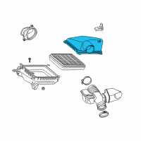 OEM Toyota Land Cruiser Cover Assembly Diagram - 17705-38101