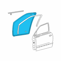 OEM 2003 Hyundai Accent Weatherstrip Assembly-Front Door Side RH Diagram - 82140-25000