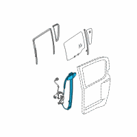 OEM 2011 Nissan Pathfinder Regulator Assy-Door Window, Rh Diagram - 82720-EA500
