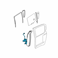 OEM 2005 Nissan Pathfinder Motor Assy-Regulator, RH Diagram - 82730-EA500