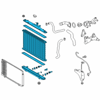 OEM 2011 Toyota Sienna Radiator Diagram - 16041-0P270