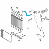 OEM 2013 Toyota Sienna Upper Hose Diagram - 16571-0P230