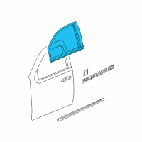 OEM 2007 Cadillac Escalade ESV Reveal Molding Diagram - 20772075