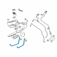 OEM Buick LaCrosse Tank Strap Diagram - 22935112