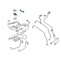 OEM 2018 Buick Regal Sportback Fuel Gauge Sending Unit Diagram - 23408845