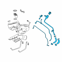 OEM 2017 Buick LaCrosse Filler Pipe Diagram - 84306037