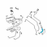 OEM 2017 Buick LaCrosse Filler Hose Diagram - 23343227
