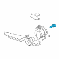 OEM BMW 528xi Low Beam And Fog Lamp Bulb Diagram - 63-21-7-160-786