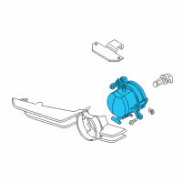 OEM BMW 323Ci Fog Lights, Left Diagram - 63-17-8-371-907