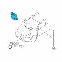 OEM Nissan Rogue Controller Assy-Camera Diagram - 284A1-1VX0A