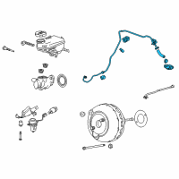 OEM 2015 Cadillac XTS Vacuum Tube Diagram - 22847854