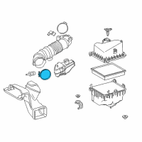 OEM Toyota RAV4 Inlet Tube Clamp Diagram - 96111-10880