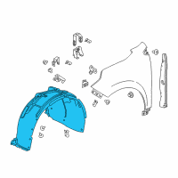 OEM 2018 Chevrolet Equinox Fender Liner Diagram - 84364223